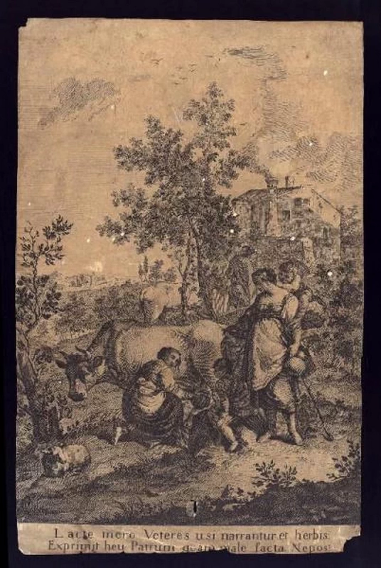 Paesaggi in verticale su disegno di Zuccarelli - Accademia Carrara, Bergamo 1